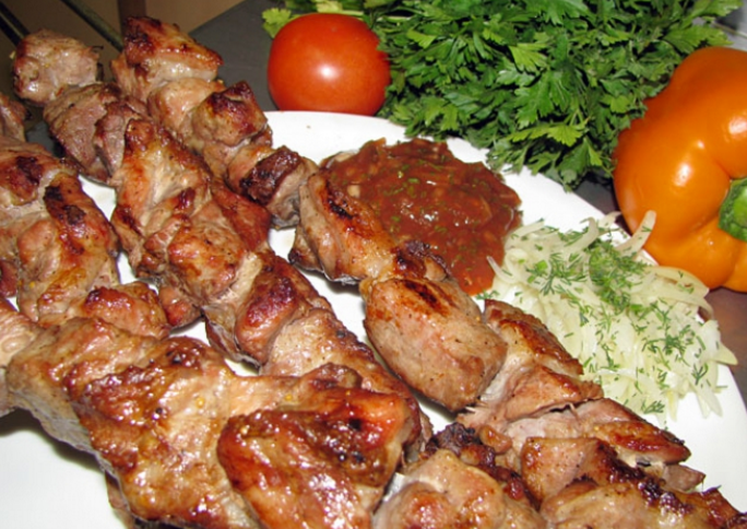Шашлык из свинины на кефире - простой пошаговый рецепт приготовления